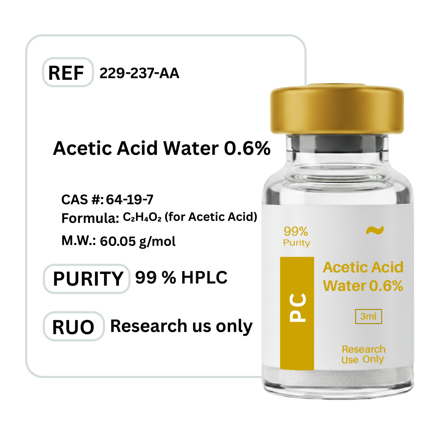 Acetic Acid Water 0.6%